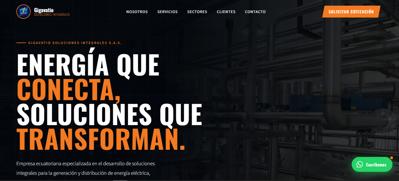 Lading page